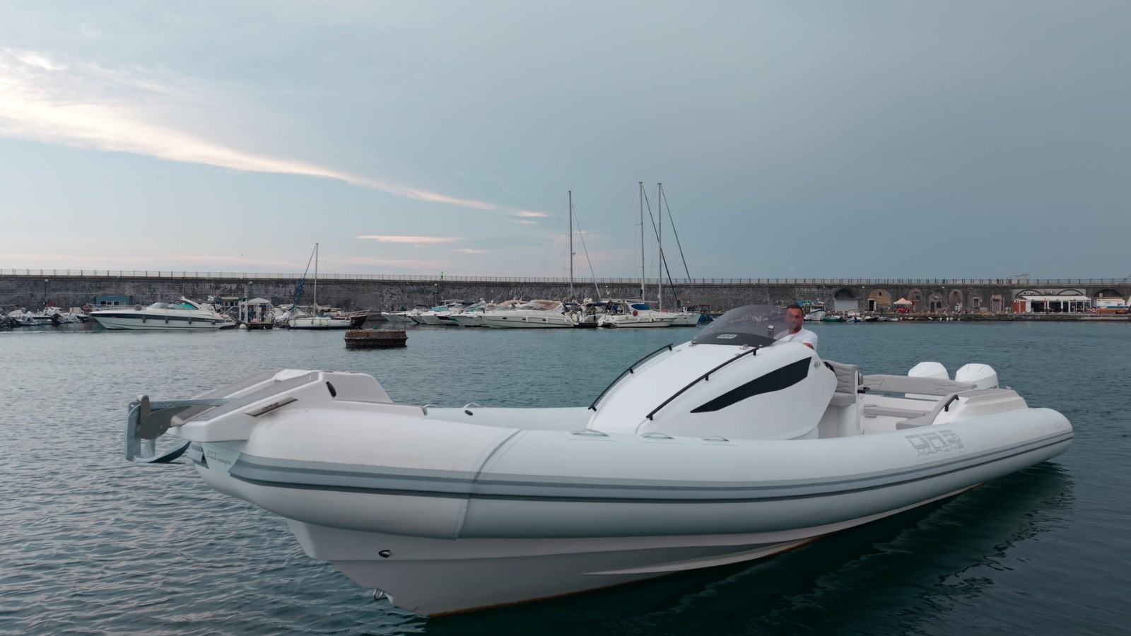 Oromarine S11 moored at the marina