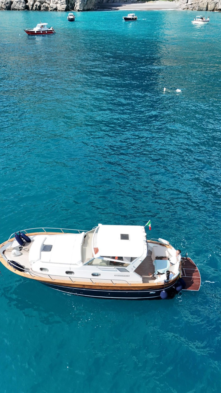 Top view of the Gozzo Sorrentino Aprea Mare 10